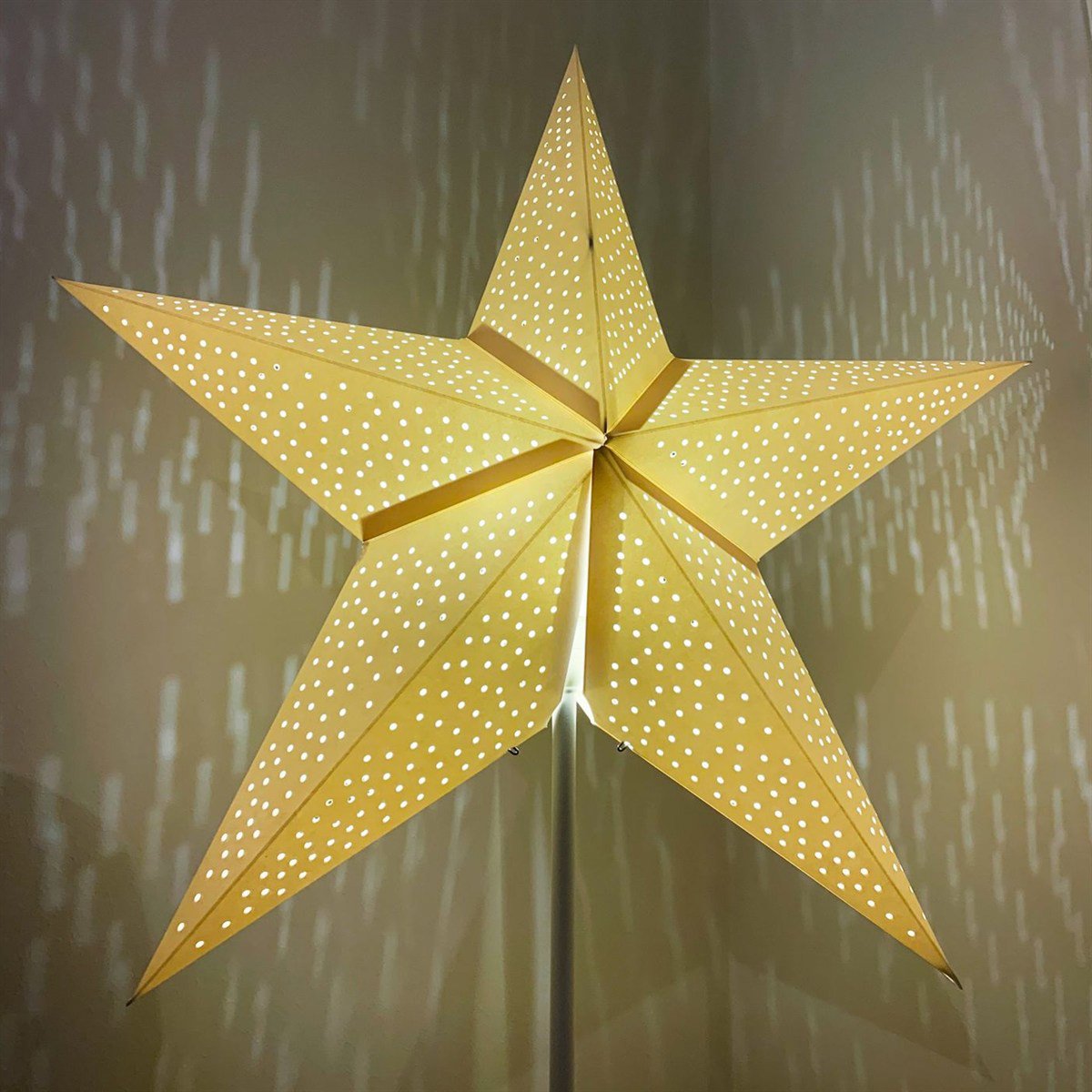 Christmas Paper Star Lantern – Warm White (24 in)