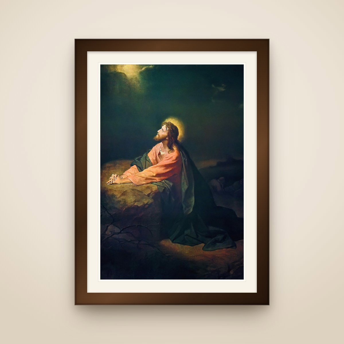 Christ in Gethsemane – Wall Frame (12 × 18 in)
